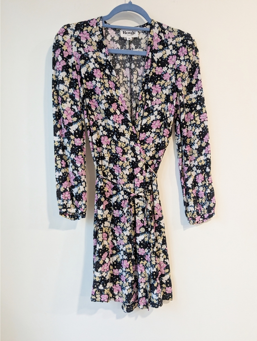 NEW Rouje Paris Gabinette Floral Mini Dress - Picture 2 of 8